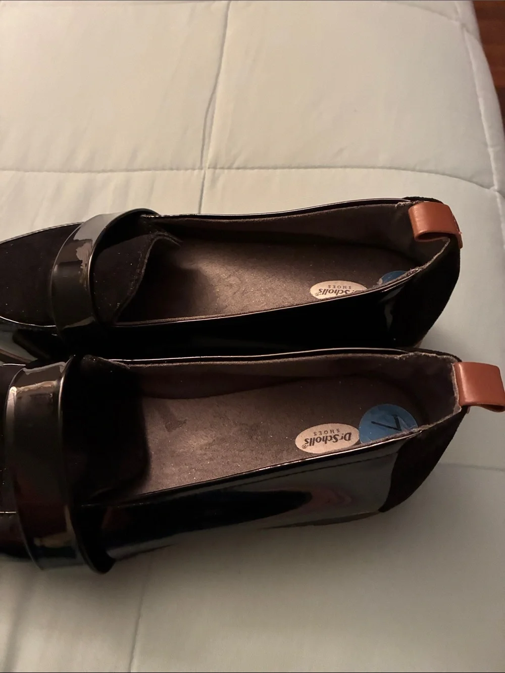 Dr. Scholl's Black Patent Loafers